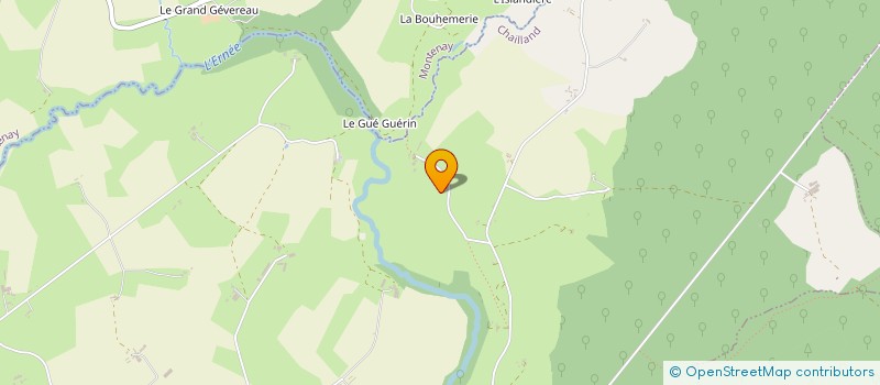 localisation de l'entreprise MADAME COSETTE MESNAGE  CHAILLAND