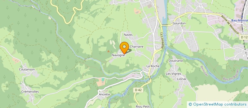 localisation de l'entreprise MADAME COSIMA SOLMONA  BAS-EN-BASSET