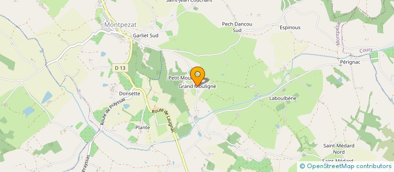 localisation de l'entreprise MADAME COSTANZA DELLA CANANEA  MONTPEZAT