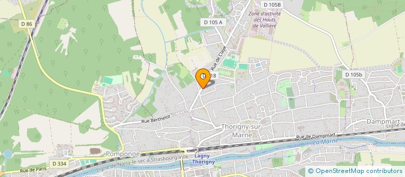 localisation de l'entreprise MADAME COTTECHEESE PIERRE  THORIGNY-SUR-MARNE