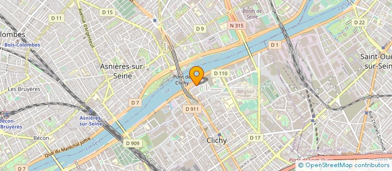 localisation de l'entreprise MADAME COUBA FOFANA à CLICHY