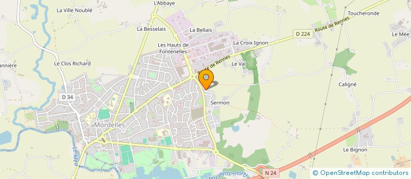 localisation de l'entreprise MADAME COUMBA COULIBALY à MORDELLES