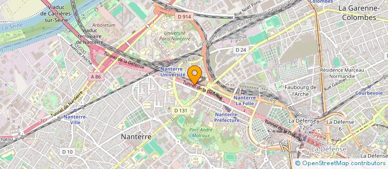 localisation de l'entreprise MADAME COUMBA DIALLO  NANTERRE