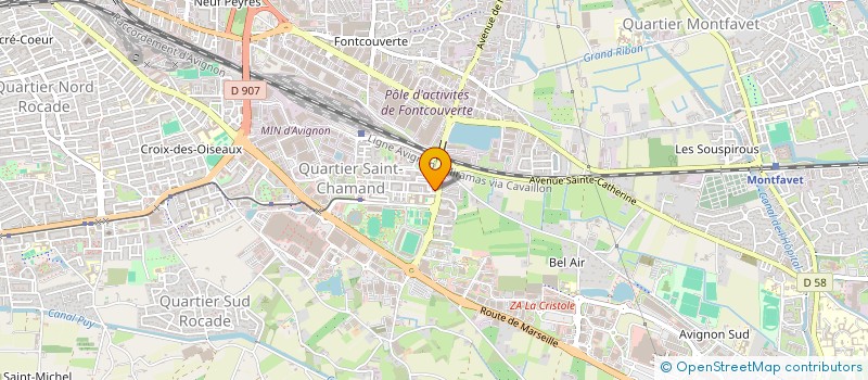 localisation de l'entreprise MADAME COUMBA FALL à AVIGNON