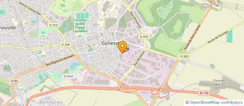 localisation de l'entreprise MADAME COURAICHIA ISSILAME  GONESSE