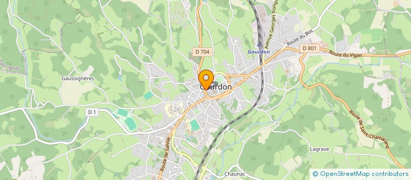 localisation de l'entreprise MADAME COURDURIE LAMONTAGNE  GOURDON