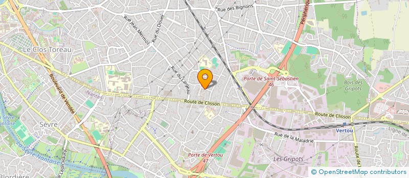 localisation de l'entreprise MADAME COURTENEY NIVOIX  SAINT-SEBASTIEN-SUR-LOIRE