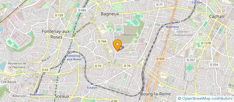 localisation de l'entreprise MADAME COZETTE REBOUX  BAGNEUX