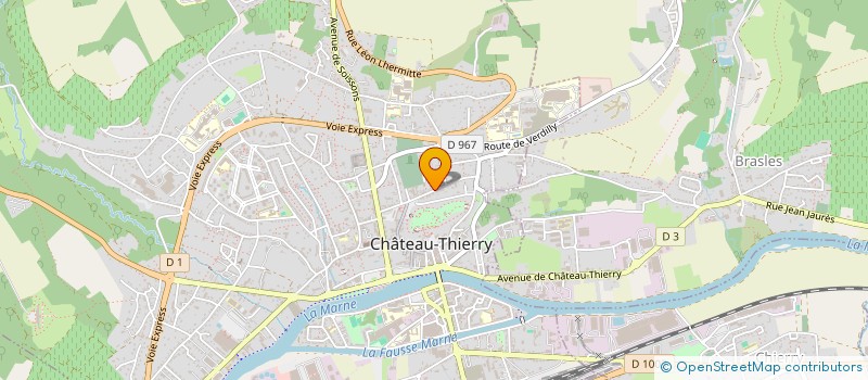 localisation de l'entreprise MADAME CRESCENCE MBAZOA  CHATEAU-THIERRY