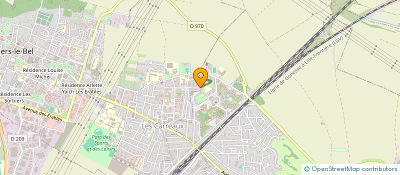 localisation de l'entreprise MADAME CRISTAL BERNARD  GONESSE