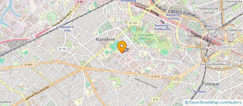localisation de l'entreprise MADAME CRISTAL SOULAS à NANTERRE