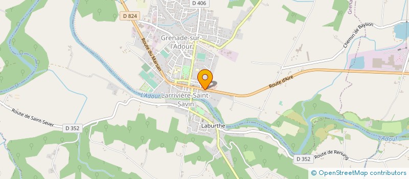 localisation de l'entreprise MADAME CRISTEL DELEFOSSE à GRENADE-SUR-L'ADOUR