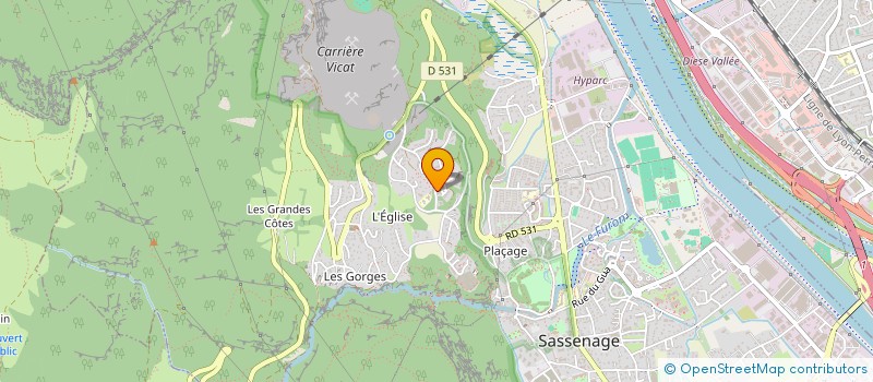 localisation de l'entreprise MADAME CRISTEL DJEMAI  SASSENAGE