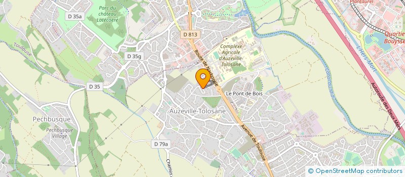 localisation de l'entreprise MADAME CRISTEL MARTEL  AUZEVILLE-TOLOSANE