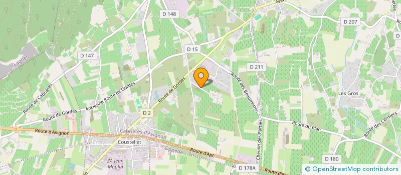 localisation de l'entreprise MADAME CRISTEL MIDEZ  CABRIERES D'AVIGNON