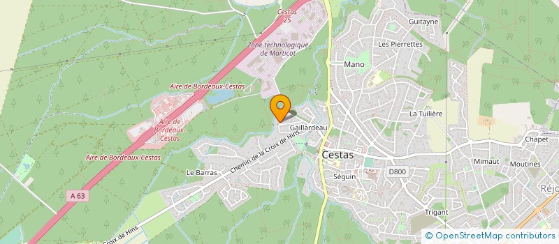 localisation de l'entreprise MADAME CRISTELE DEROZIER  CESTAS