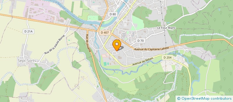localisation de l'entreprise MADAME CRISTELLE BOUCAULT à LA FERTE-SOUS-JOUARRE
