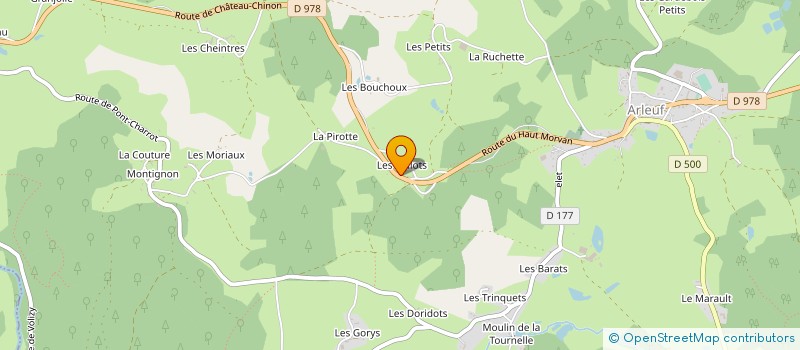 localisation de l'entreprise MADAME CRISTELLE BRAULT-LACOMBRE à ARLEUF