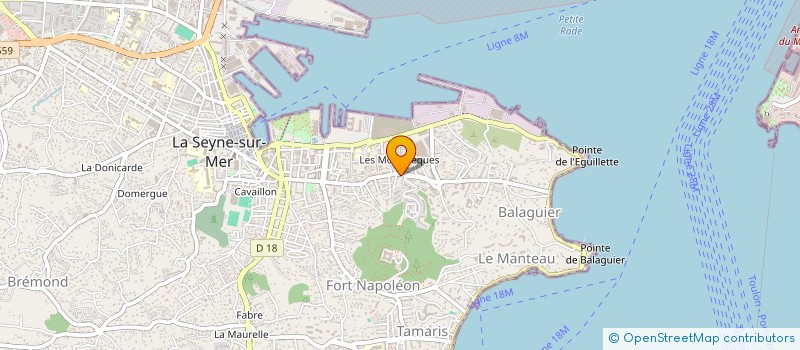 localisation de l'entreprise MADAME CRISTELLE COUGET à LA SEYNE-SUR-MER