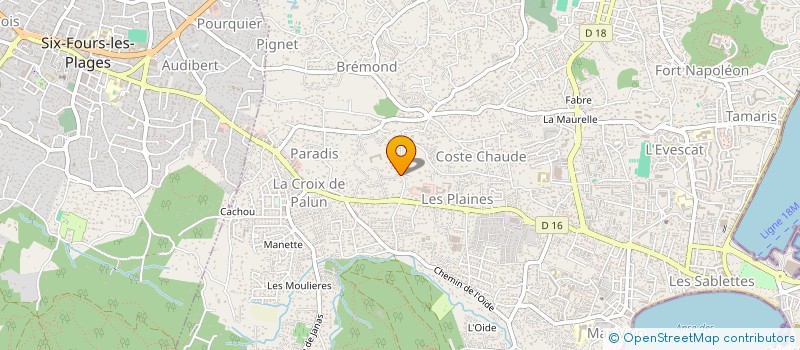 localisation de l'entreprise MADAME CRISTELLE DANIEL à LA SEYNE-SUR-MER