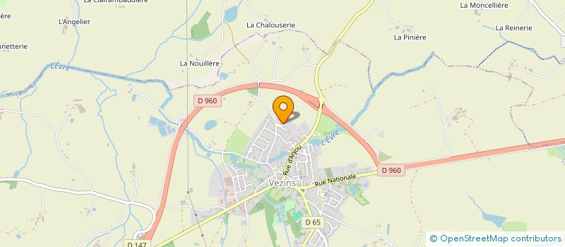 localisation de l'entreprise MADAME CRISTELLE DERAMBURE à VEZINS
