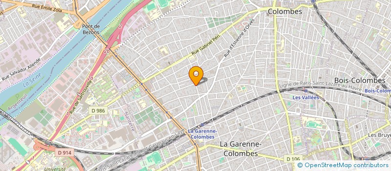 localisation de l'entreprise MADAME CRISTELLE GRANDJEAN à COLOMBES