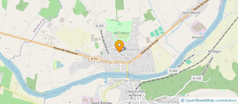 localisation de l'entreprise MADAME CRISTELLE PEREZ  SAINT-SYLVESTRE-SUR-LOT