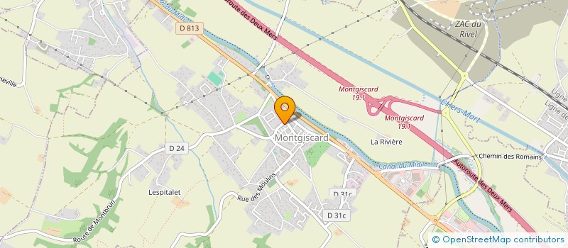 localisation de l'entreprise MADAME CRISTELLE VIENNE  MONTGISCARD