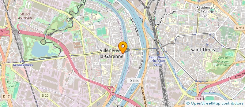 localisation de l'entreprise MADAME CRISTELLINA TSINDA LOUYA  VILLENEUVE-LA-GARENNE