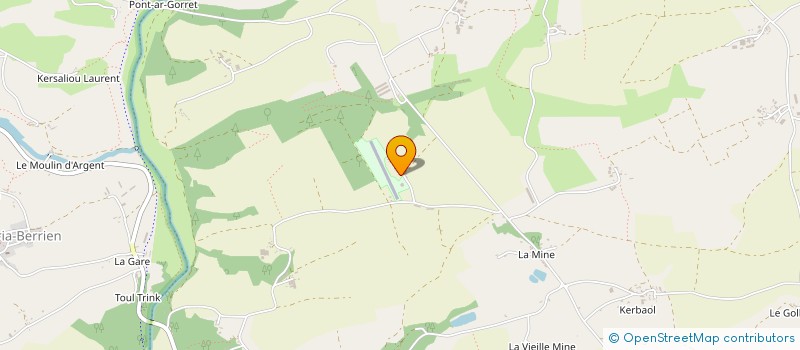 localisation de l'entreprise MADAME CRISTI MOLARD à POULLAOUEN