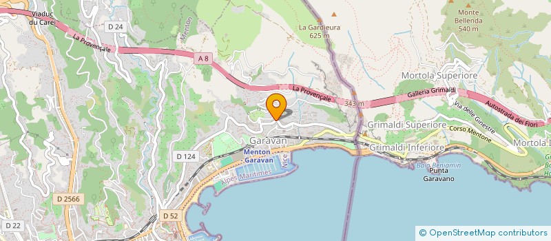 localisation de l'entreprise MADAME CRISTIANA CARBONI  MENTON