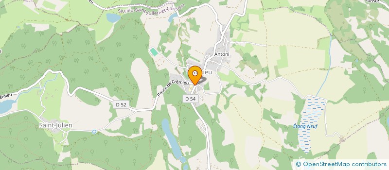 localisation de l'entreprise MADAME CRISTIANA CERQUEIRA OSORIO  SICCIEU-SAINT-JULIEN-ET-CARISIEU