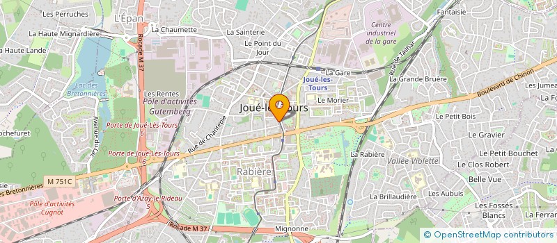 localisation de l'entreprise MADAME CRISTIANA RODRIGUES TAVARES  JOUE-LES-TOURS