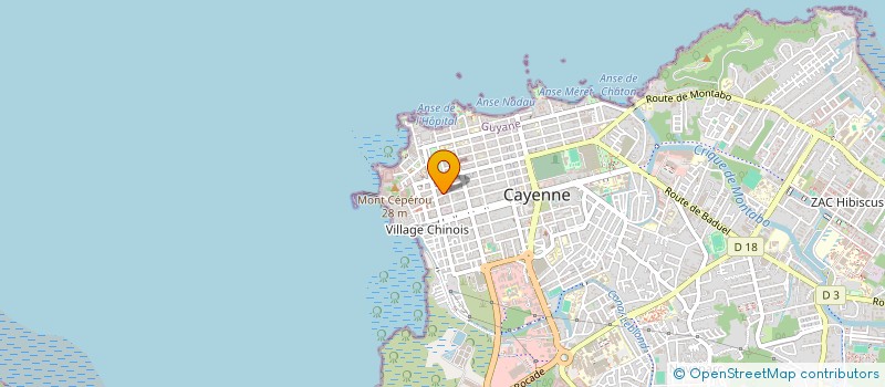 localisation de l'entreprise MADAME CRISTIANNE SILVA CUNHA  CAYENNE