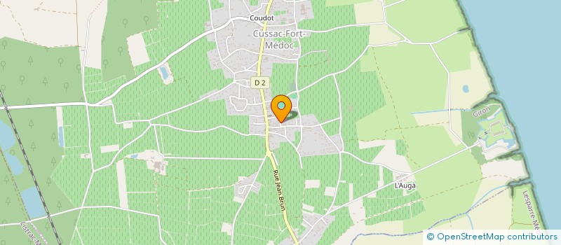 localisation de l'entreprise MADAME CRISTINA AGUSTIN BOSCH  CUSSAC-FORT-MEDOC