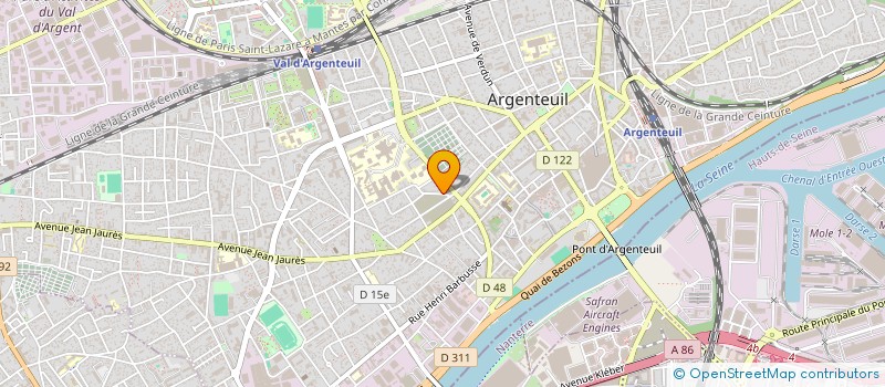 localisation de l'entreprise MADAME CRISTINA ALMEIDA SOARES  ARGENTEUIL