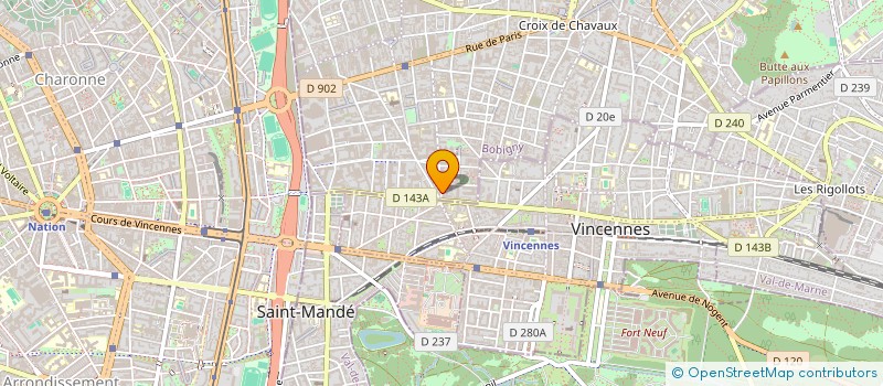 localisation de l'entreprise MADAME CRISTINA ANDREJIC à MONTREUIL