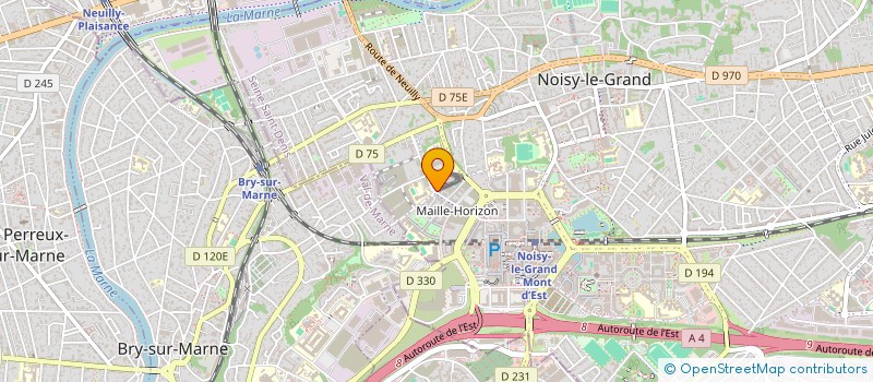 localisation de l'entreprise MADAME CRISTINA ANTUNES LAPA  NOISY-LE-GRAND