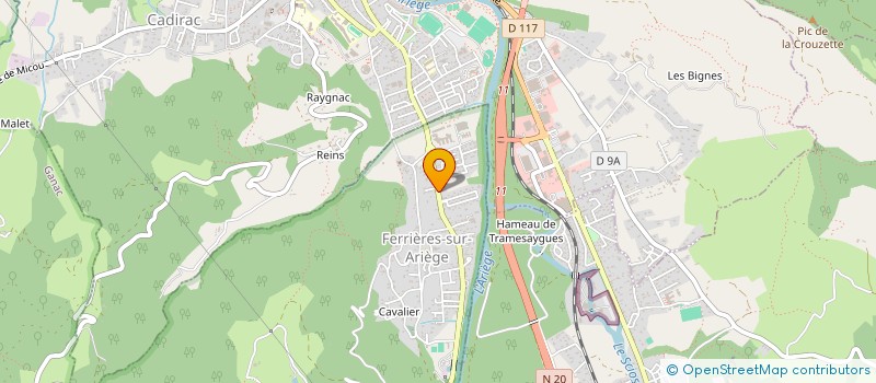localisation de l'entreprise MADAME CRISTINA ASENSIO VALERO à FERRIERES-SUR-ARIEGE