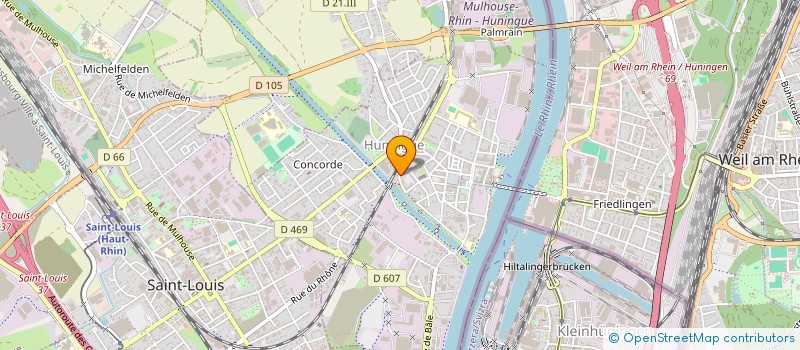 localisation de l'entreprise MADAME CRISTINA BALLESTEROS GARRIGA  HUNINGUE