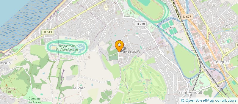 localisation de l'entreprise MADAME CRISTINA CALIN  DEAUVILLE