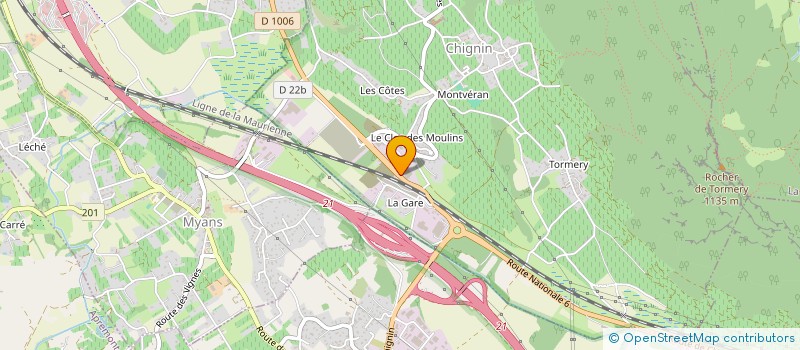 localisation de l'entreprise MADAME CRISTINA CARVALHAL RICARDO ROCHA  CHIGNIN