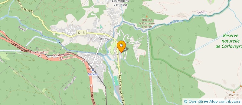 localisation de l'entreprise MADAME CRISTINA CONTINI  LES HOUCHES