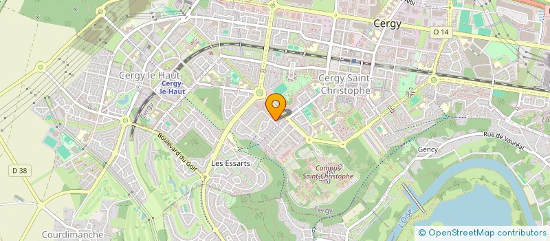 localisation de l'entreprise MADAME CRISTINA COTAN  CERGY