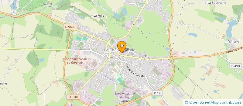 localisation de l'entreprise MADAME CRISTINA CUCCATO  LA CHATAIGNERAIE