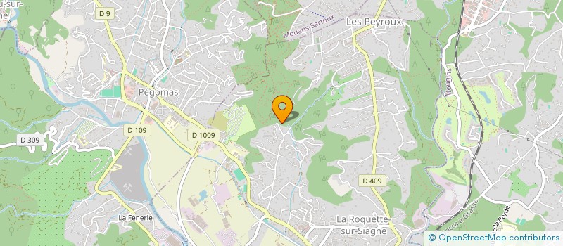 localisation de l'entreprise MADAME CRISTINA DA SILVA à LA ROQUETTE-SUR-SIAGNE