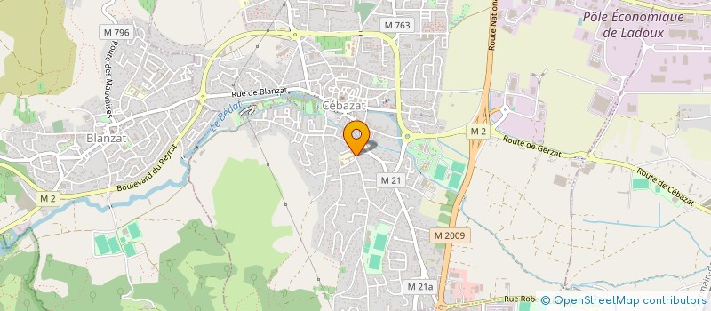 localisation de l'entreprise MADAME CRISTINA DE ALMEIDA  CEBAZAT