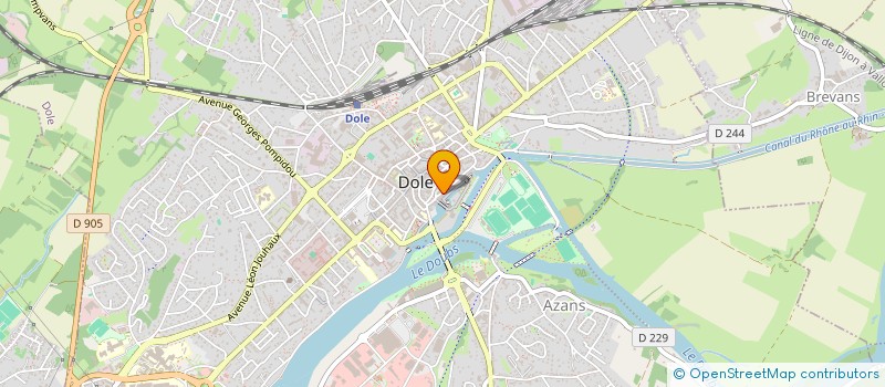 localisation de l'entreprise MADAME CRISTINA DELNERI à DOLE