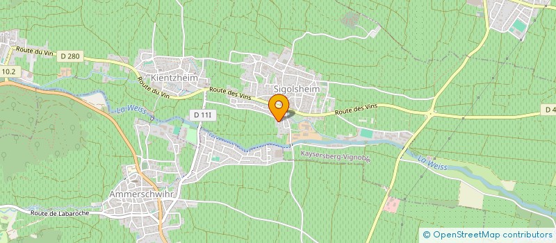 localisation de l'entreprise MADAME CRISTINA FERNANDES  KAYSERSBERG VIGNOBLE