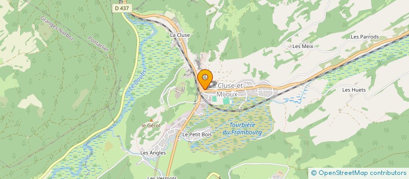 localisation de l'entreprise MADAME CRISTINA GONCALVES  LA CLUSE-ET-MIJOUX